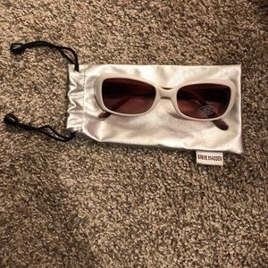 Steve Madden NWOT White and Brown Sunglasses!